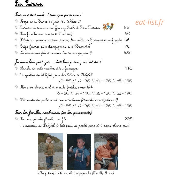 Les Fils à Maman — carte page 5