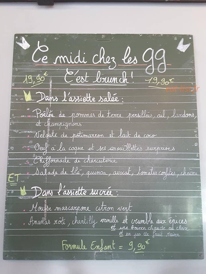 Les Grands Gamins — carte page 1
