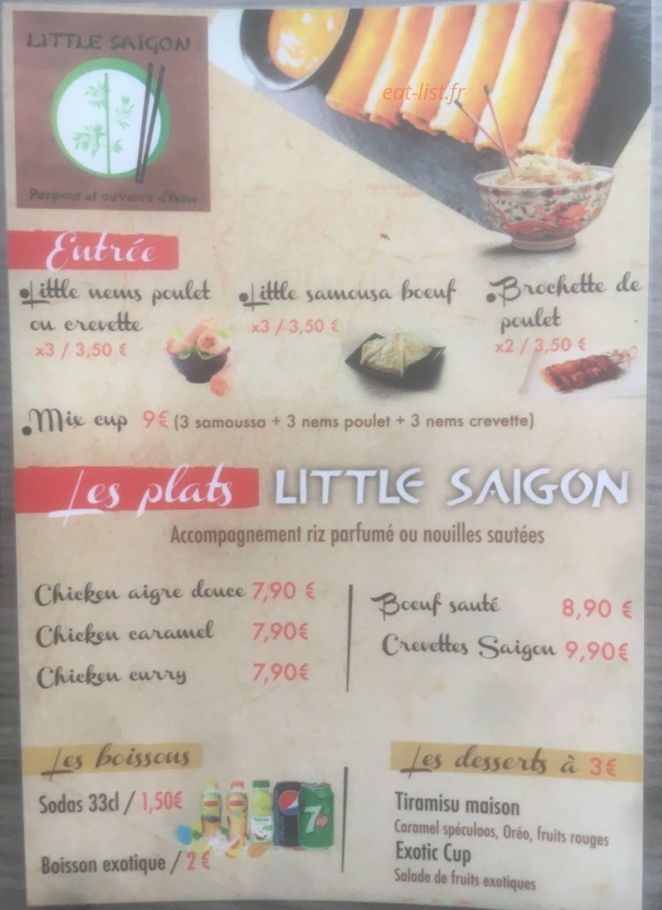 Little Saigon — carte page 1