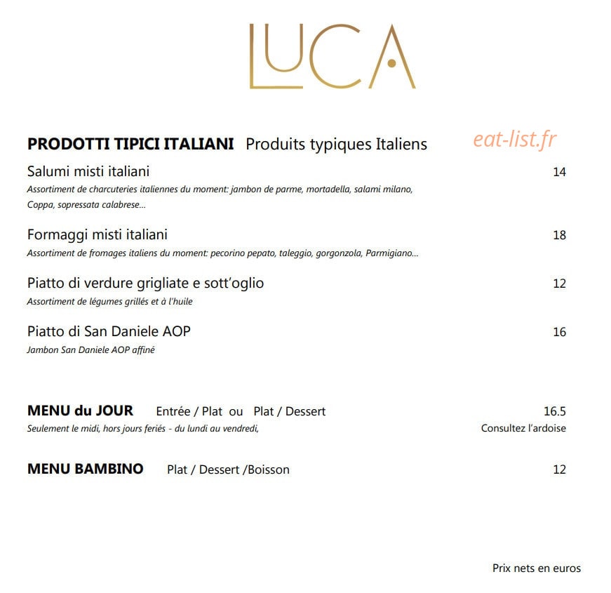 Luca — carte page 1