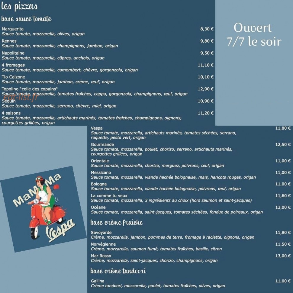 Mamma Vespa — carte page 1