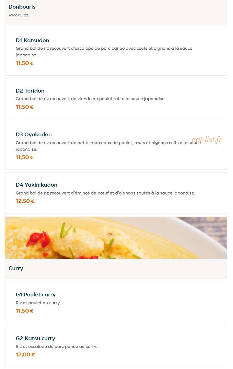 Mandoo — carte page 7