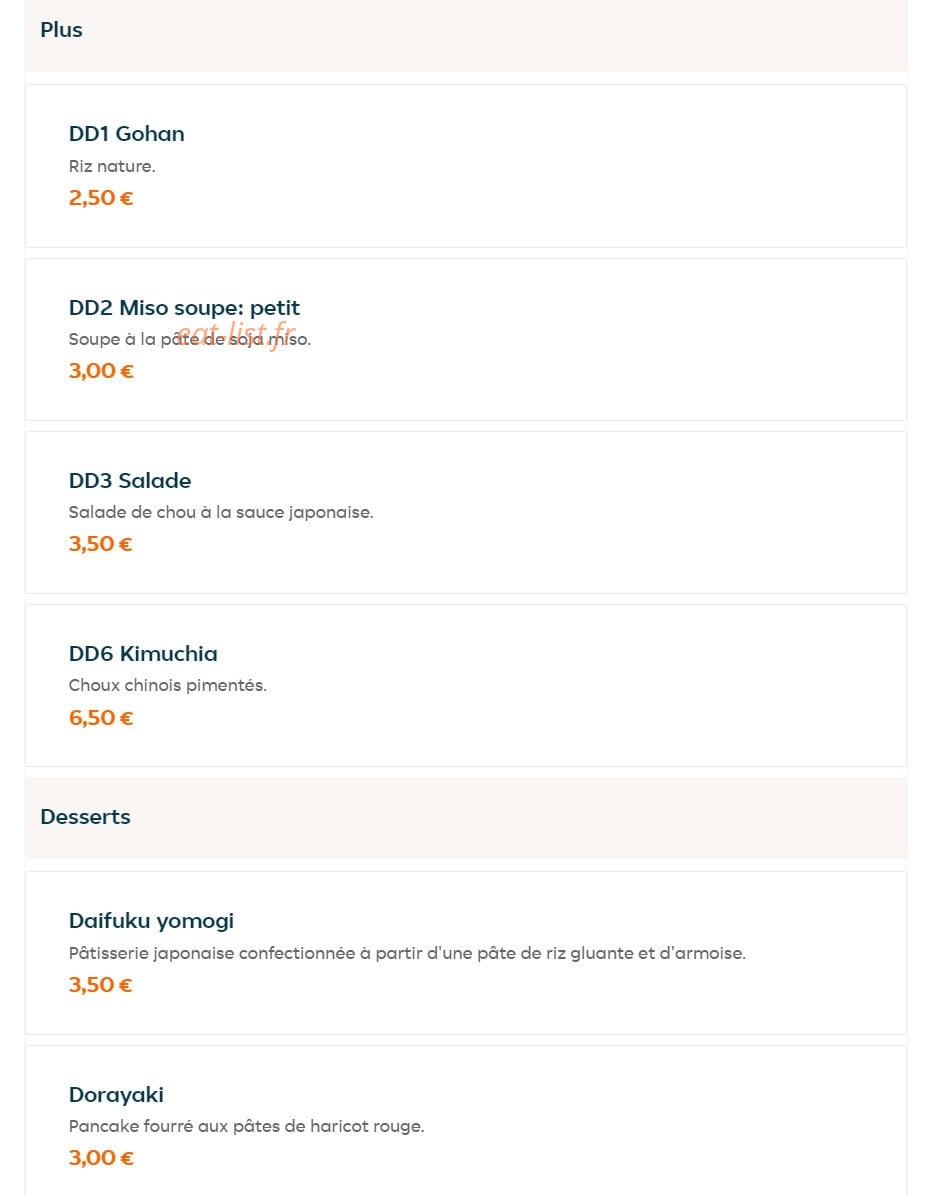 Mandoo — carte page 9