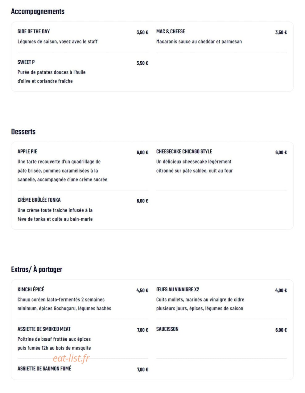 Marcello's Deli — carte page 2