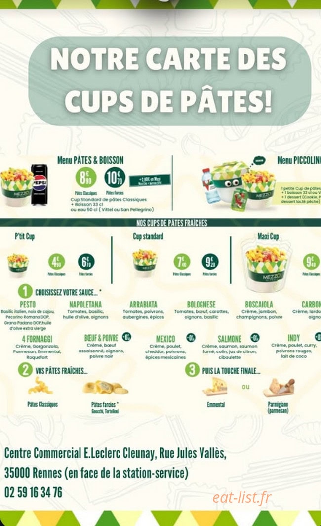 Mezzo Di Pasta — carte page 1