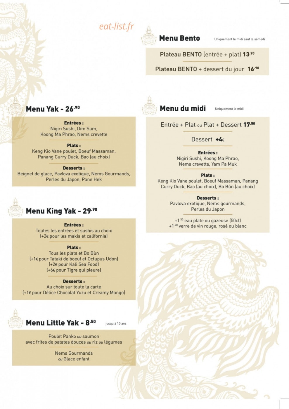 Monsieur Yak — carte page 4