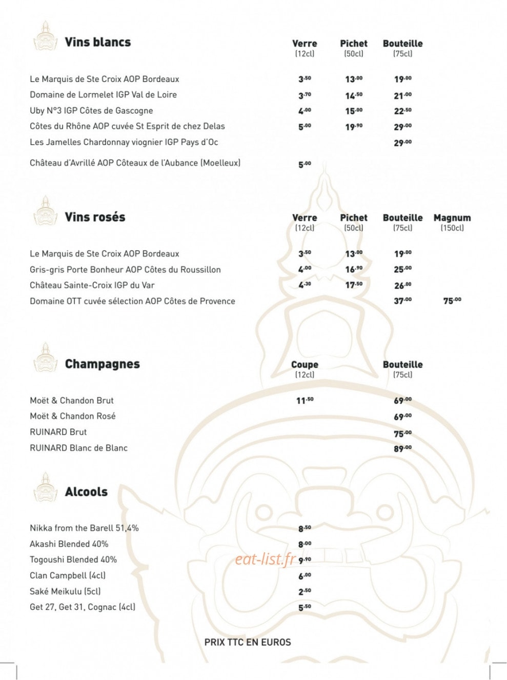 Monsieur Yak — carte page 6