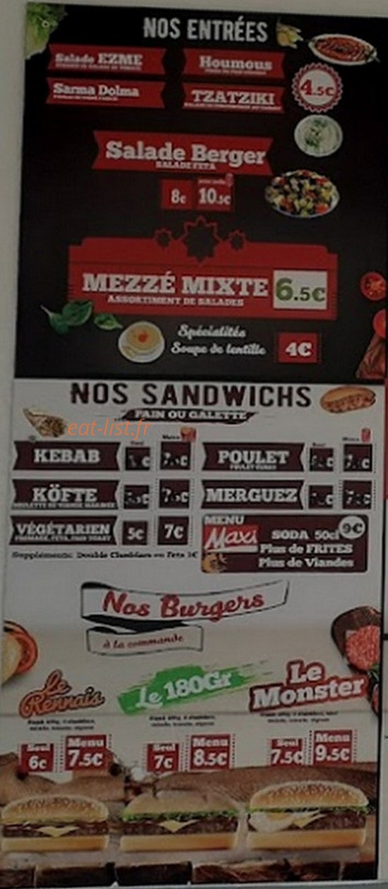 My Grill kebab — carte page 1