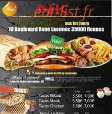 Nal Kebab — carte page 1