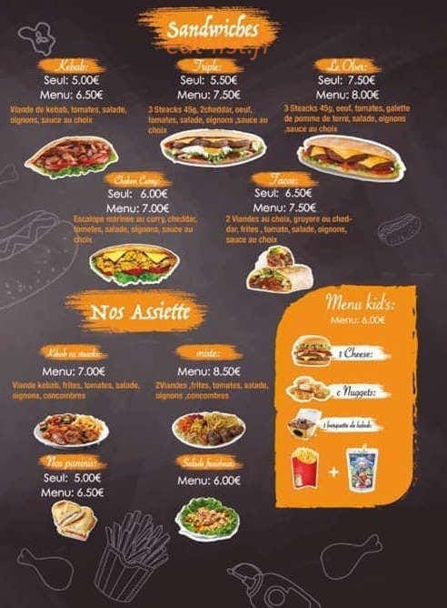 Ober food — carte page 2