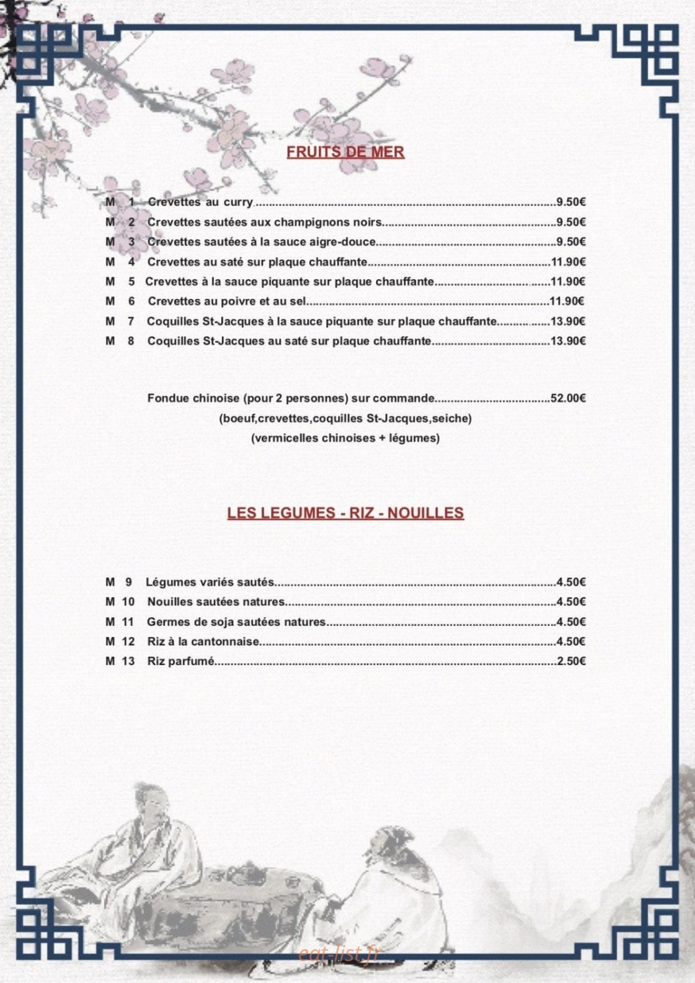 Palais de Chine — carte page 8