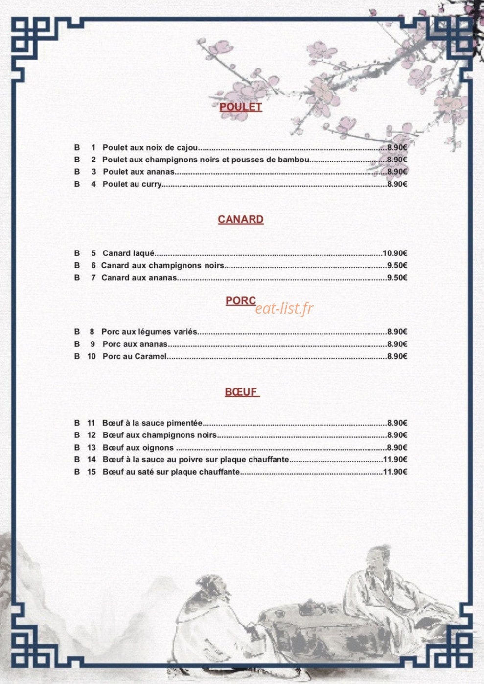 Palais de Chine — carte page 7