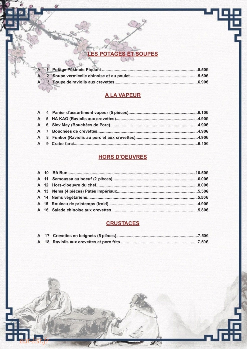 Palais de Chine — carte page 6