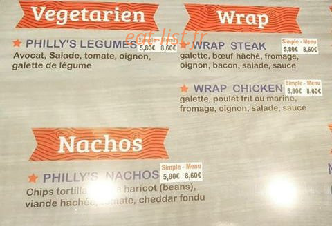 Philly's — carte page 3