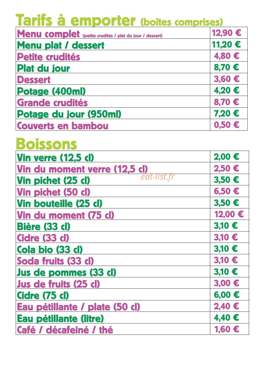 Pique Prune — carte page 2