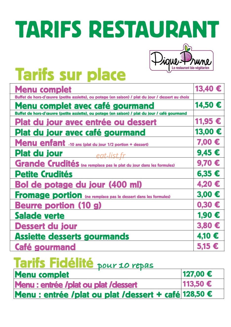 Pique Prune — carte page 1