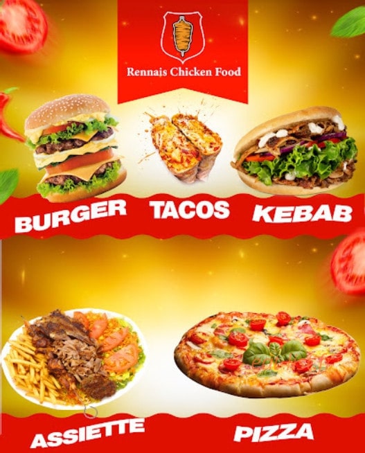 Rennais Chicken Food — carte page 1