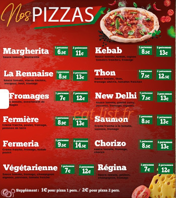 Rennais Chicken Food — carte page 2