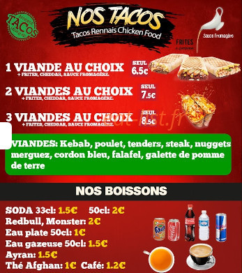 Rennais Chicken Food — carte page 6