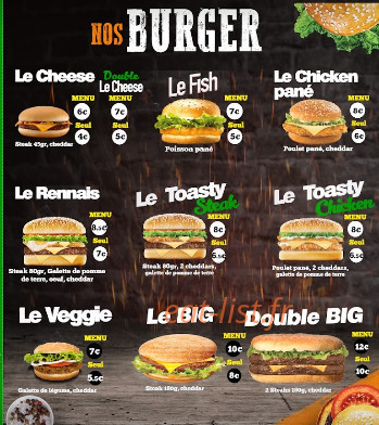Rennais Chicken Food — carte page 5