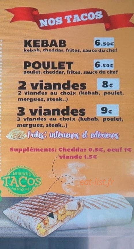 Saadat Food — carte page 2