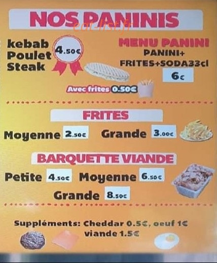 Saadat Food — carte page 4