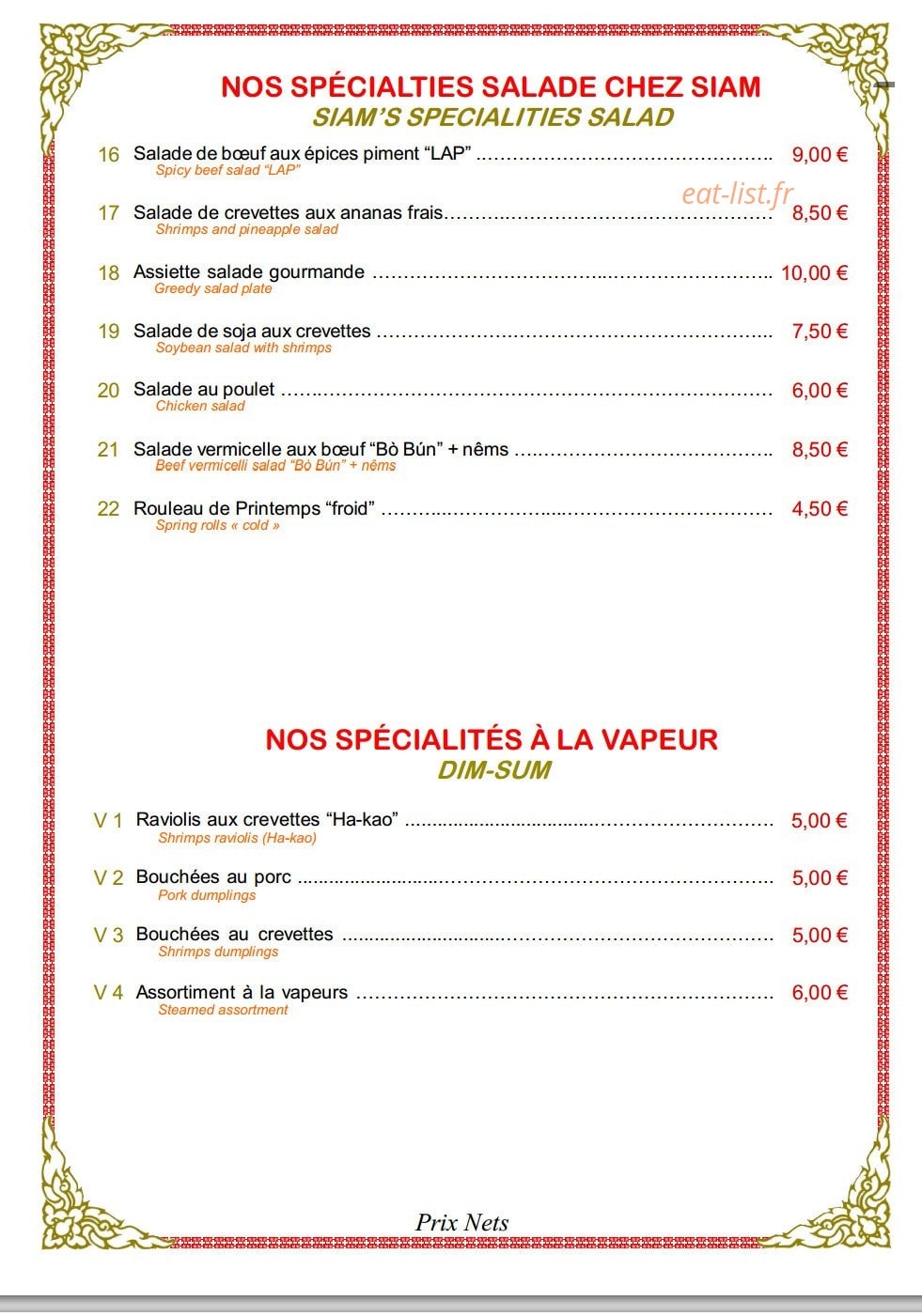 Siam — carte page 8
