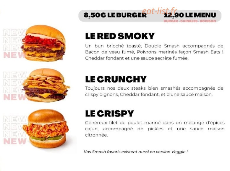 Smash Burger — carte page 2