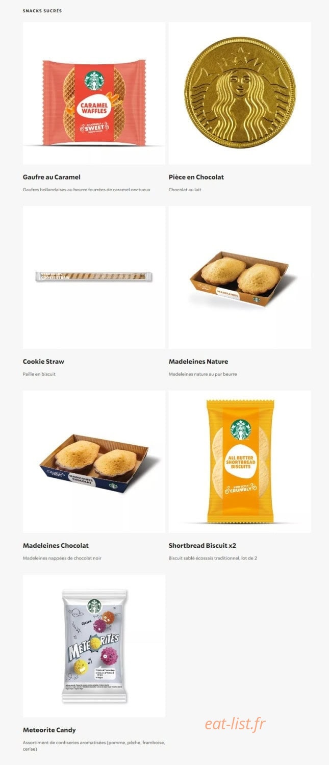 Starbucks Coffee Rennes Alma — carte page 23