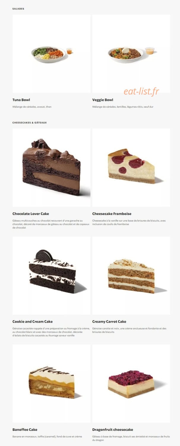 Starbucks Coffee Rennes Alma — carte page 21