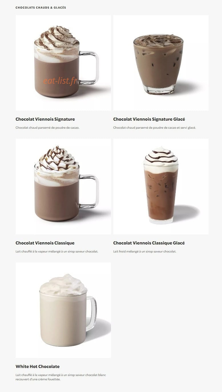 Starbucks Coffee Rennes Alma — carte page 5