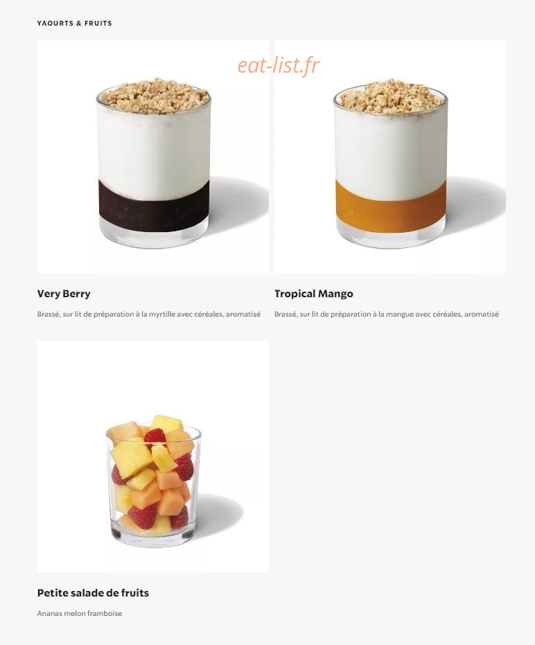 Starbucks Coffee Rennes Alma — carte page 22