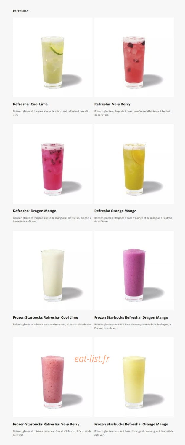 Starbucks Coffee Rennes Alma — carte page 6