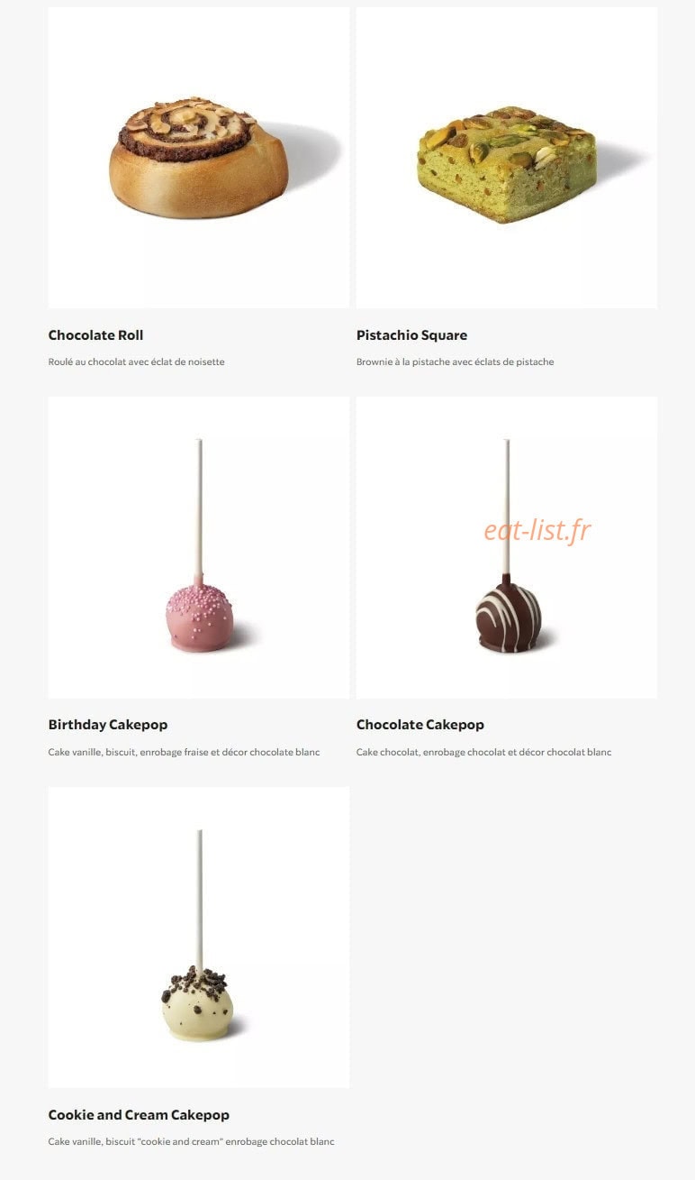 Starbucks Coffee Rennes Alma — carte page 15