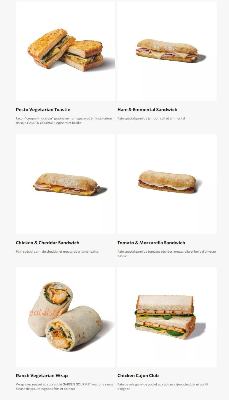 Starbucks Coffee — carte page 19