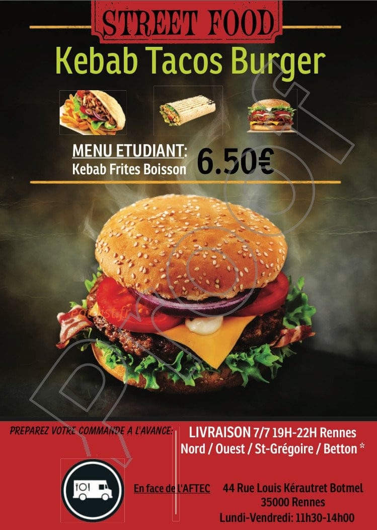 Street Food — carte page 1