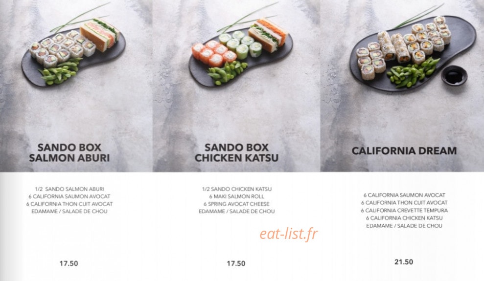 Sushi Shop — carte page 11