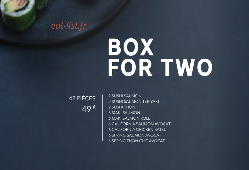 Sushi Shop — carte page 13