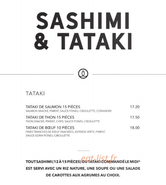 Sushi Shop — carte page 28