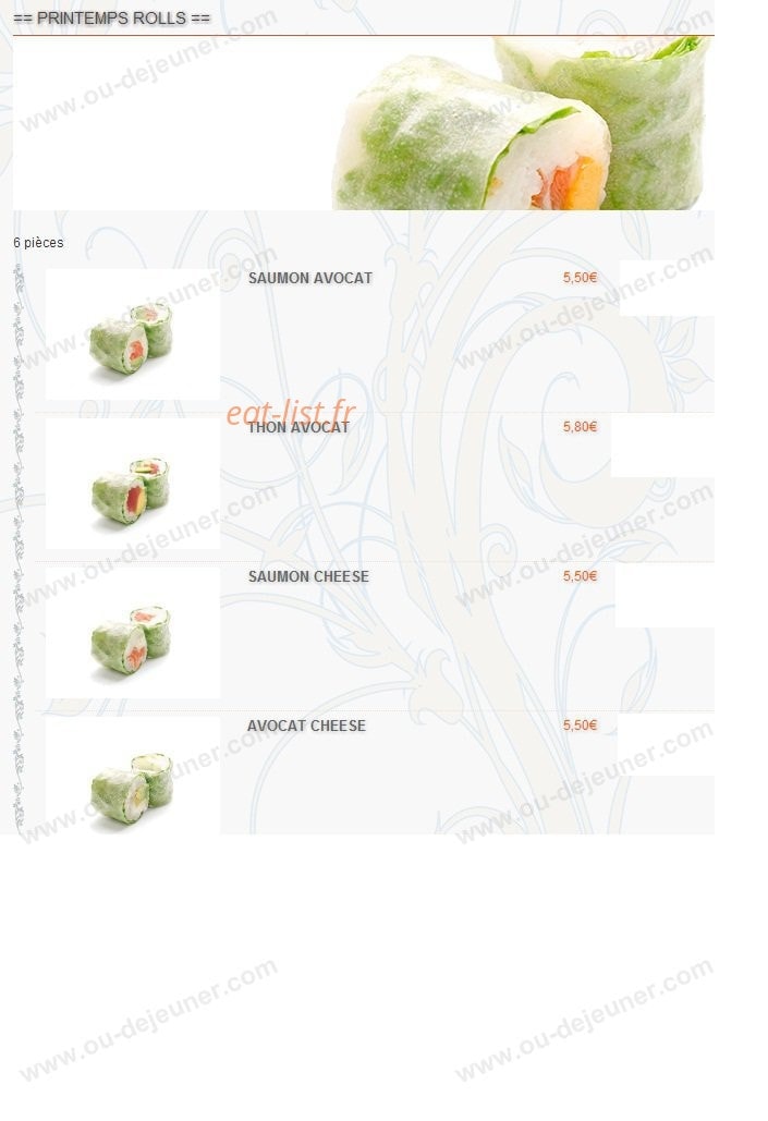 TableRouge — carte page 11
