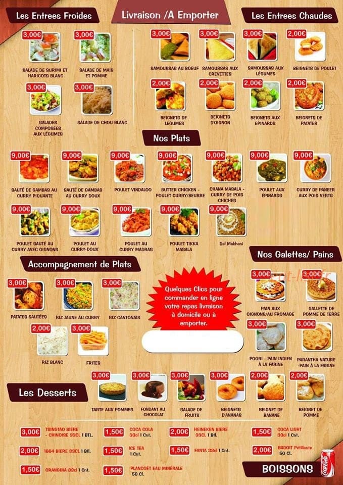 Tandoori Curry — carte page 2