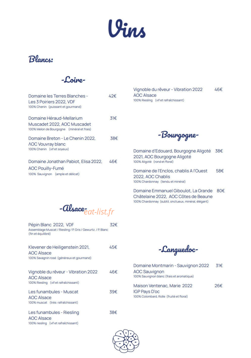 Tête D'ail — carte page 2