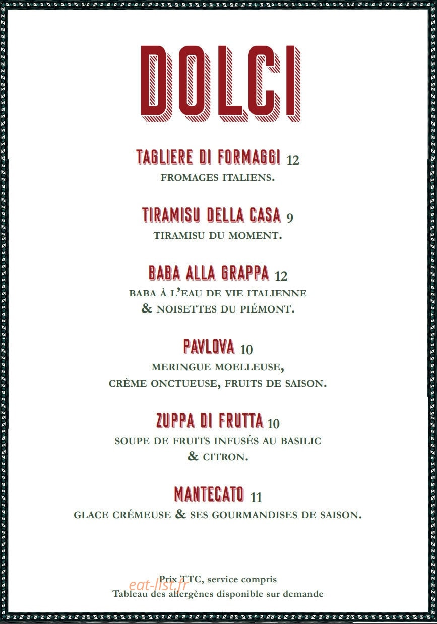 Villa Tredici — carte page 3