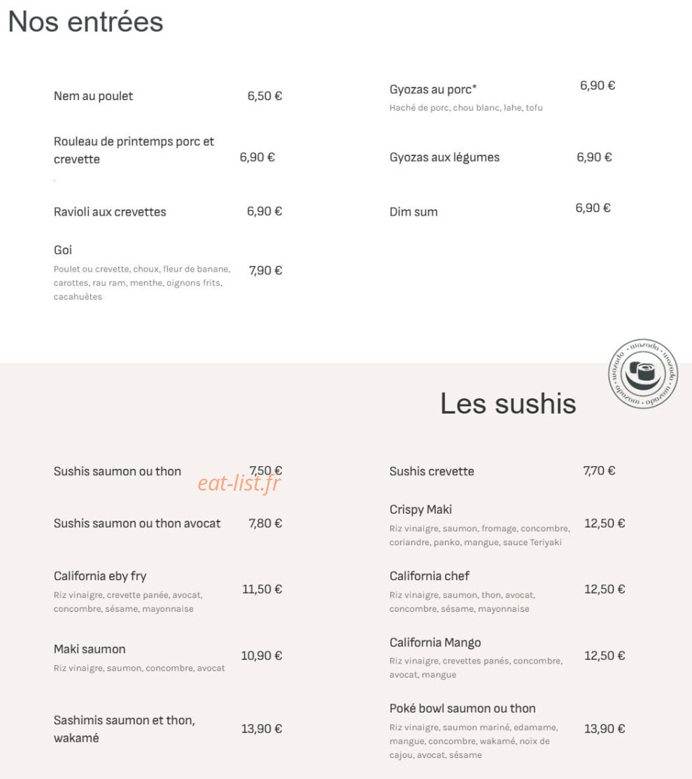 Wazado — carte page 1