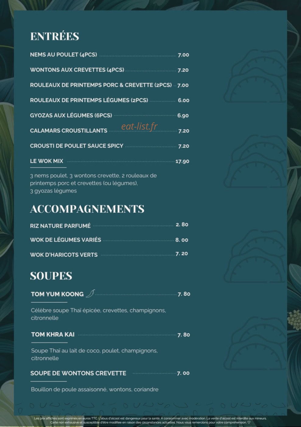 Wok Forever — carte page 4