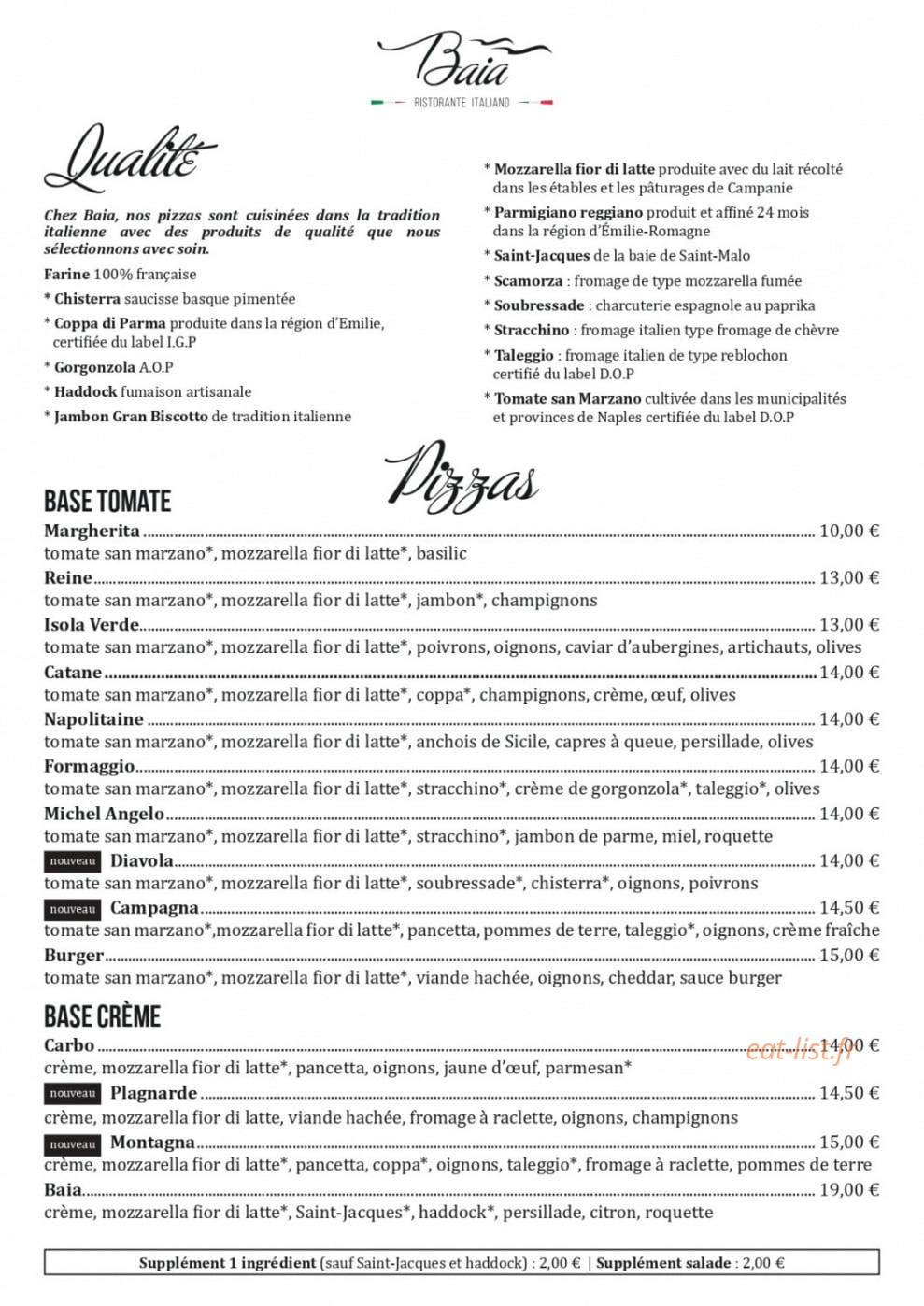 Baia — carte page 2