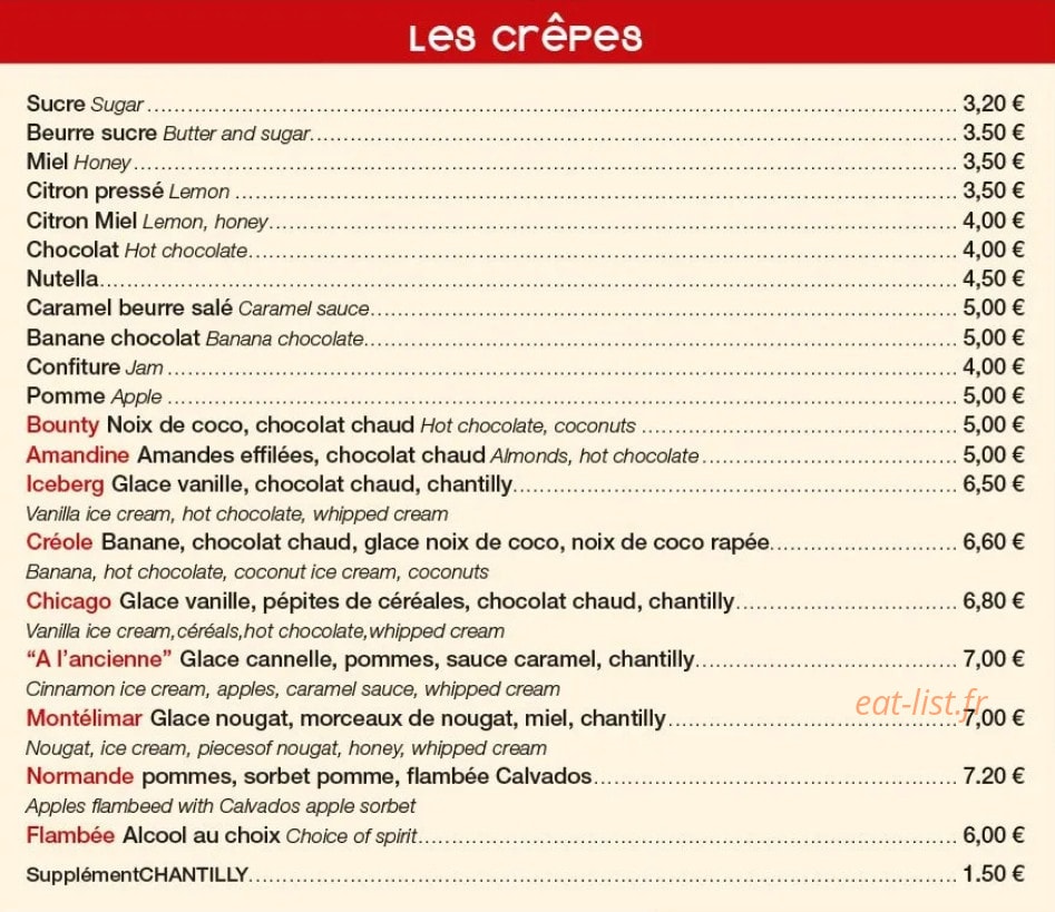 La Flambée — carte page 6