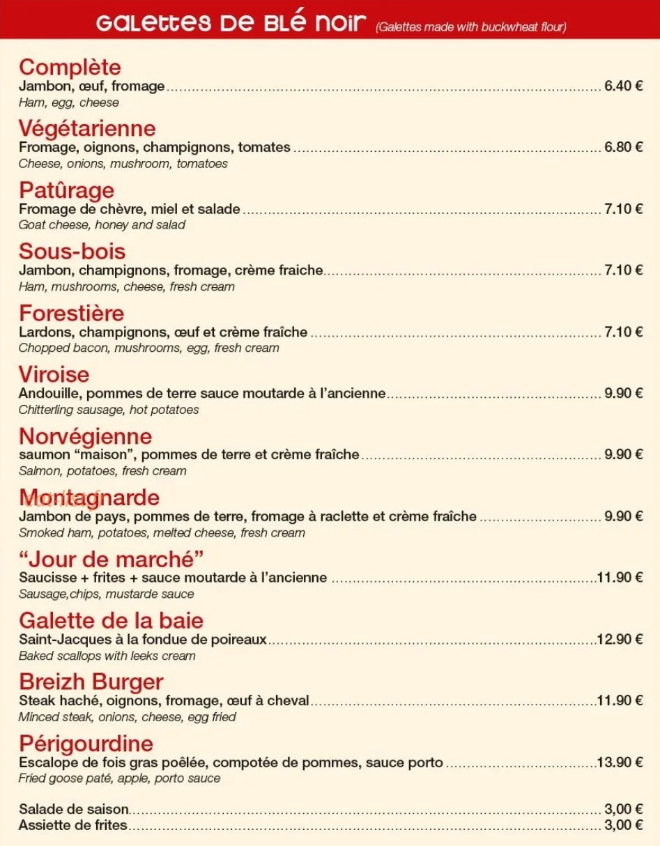 La Flambée — carte page 5