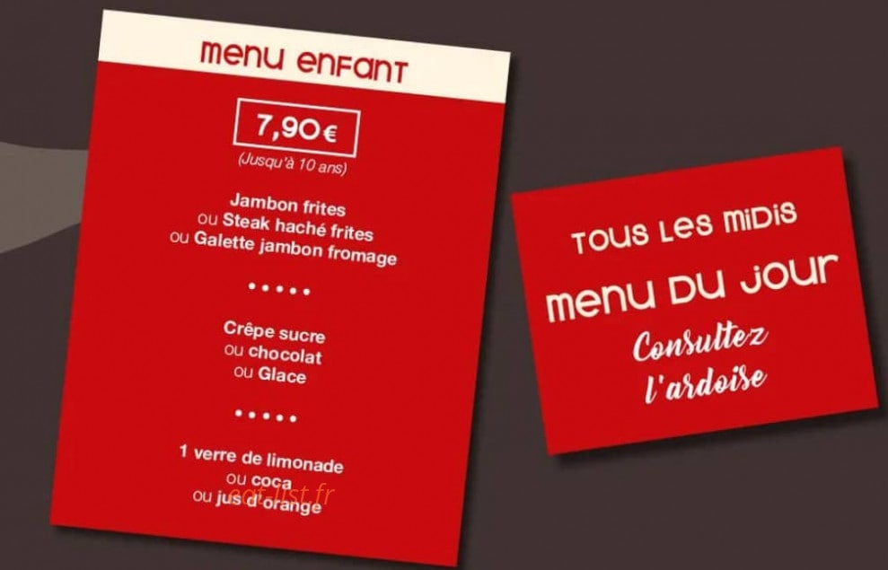La Flambée — carte page 2