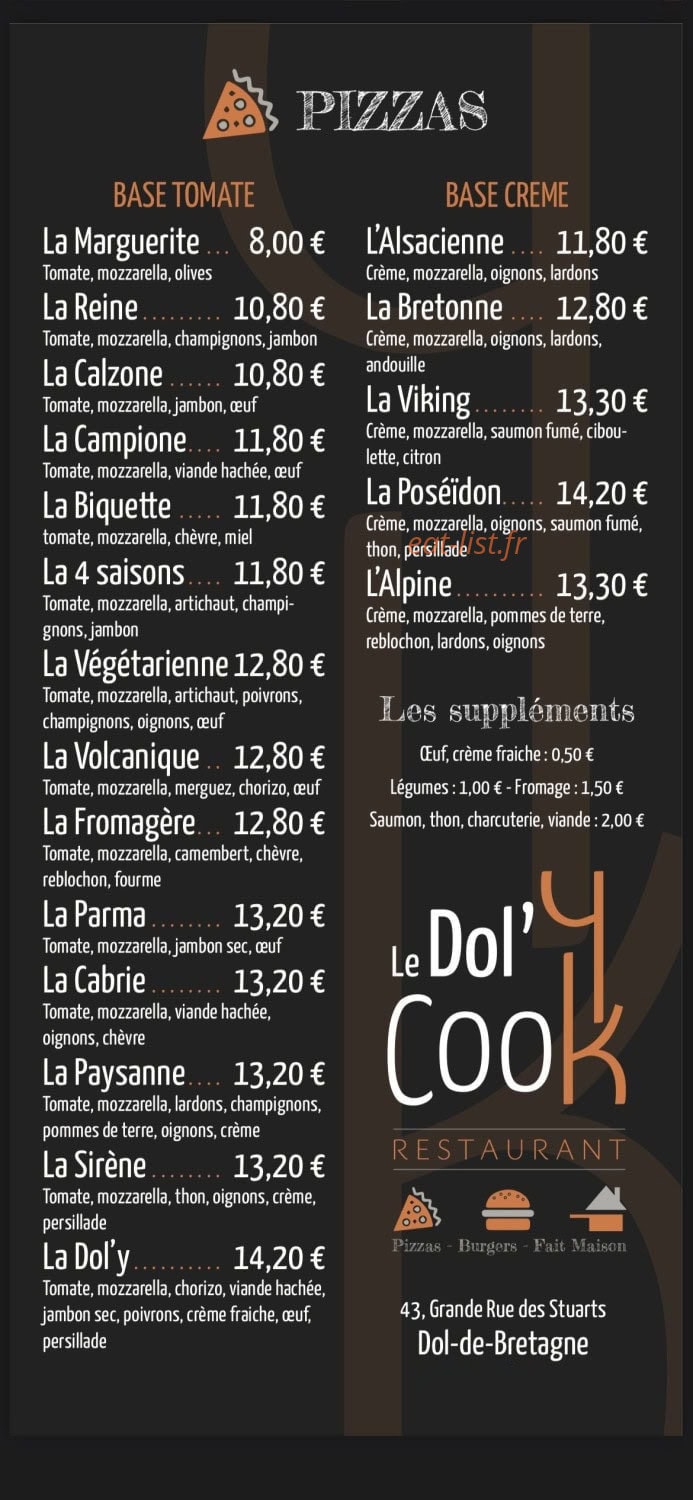 Le Dol’Y Cook — carte page 2